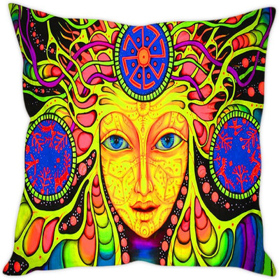 

Sleep Nature's Abstract Cushions Cover(40.64 cm*40.64 cm, Multicolor)
