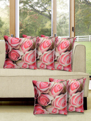 

Alina Decor Printed Cushions Cover(Pack of 5, 40.64 cm, Pink)