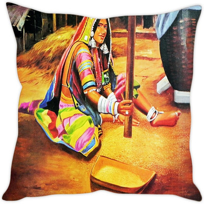 

Sleep Nature's Abstract Cushions Cover(Pack of 5, 40.64 cm*40.64 cm, Multicolor)