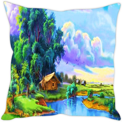 

Sleep Nature's Abstract Cushions Cover(30.63 cm*30.63 cm, Multicolor)