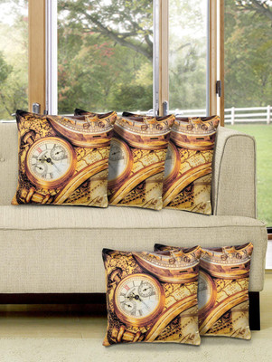 

Alina Decor Printed Cushions Cover(Pack of 5, 40 cm, Yellow)