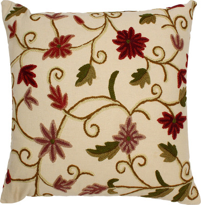 

The Decor Mart Embroidered Cushions Cover(45 cm*45 cm, Multicolor)