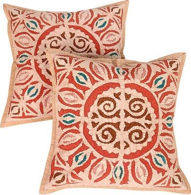

Rajrang Geometric Cushions Cover(Pack of 2, 43 cm*43 cm, Brown)