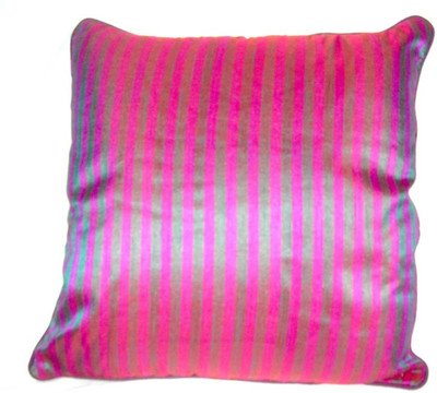 

Homeblendz Striped Cushions Cover(40 cm*40 cm, Pink)