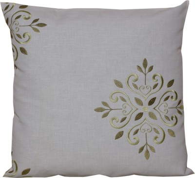 

Maba Embroidered Cushions Cover(Pack of 3, 43 cm*43 cm, Grey)