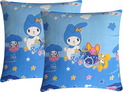 

Dinitz Designz Cartoon Cushions Cover(Pack of 2, 30 cm*30 cm, Blue)