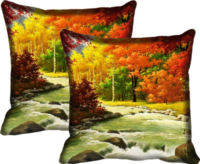 

IndiWeaves Printed Cushions Cover(Pack of 2, 30 cm*30 cm, Multicolor)
