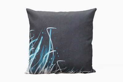 

Adishma Printed Cushions Cover(40 cm*40 cm, Black, Blue)