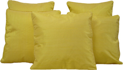 

HOME SHINE Striped Cushions Cover(Pack of 5, 40 cm*40 cm, Yellow)