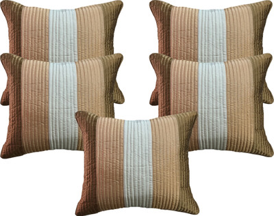 

HOME SHINE Striped Cushions Cover(Pack of 5, 30 cm*30 cm, Multicolor)
