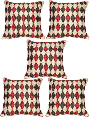 

Mysha Geometric Cushions Cover(Pack of 5, 41 cm*41 cm, Multicolor)