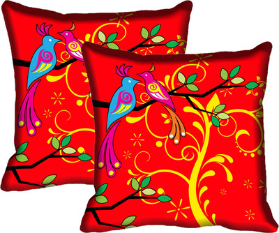 

IndiWeaves Printed Cushions Cover(Pack of 2, 40 cm*40 cm, Multicolor)