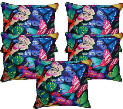 

HOME SHINE Abstract Cushions Cover(Pack of 5, 40 cm*40 cm, Multicolor)