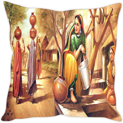 

Sleep Nature's Abstract Cushions Cover(30.63 cm*30.63 cm, Multicolor)