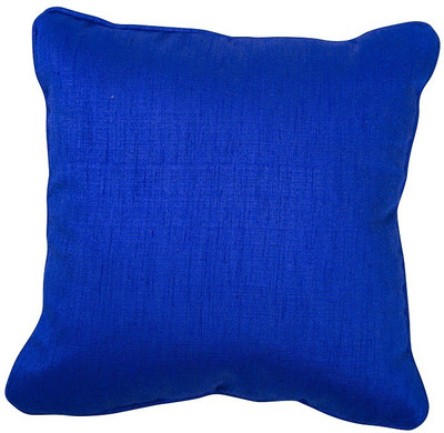 MaPa Plain Cushions Cover(40 cm*40 cm, Blue)