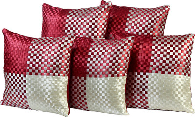 45% OFF on FabLooms Checkered Cushions Cover(Pack of 5, 40 cm*40 cm, Maroon) 45% OFF on FabLooms Checkered Cushions Cover(Pack of 5, 40 cm*40 cm, Maroon)