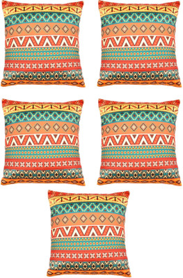 

HOMEWARDS Geometric Cushions Cover(Pack of 5, 40 cm*40 cm, Multicolor)