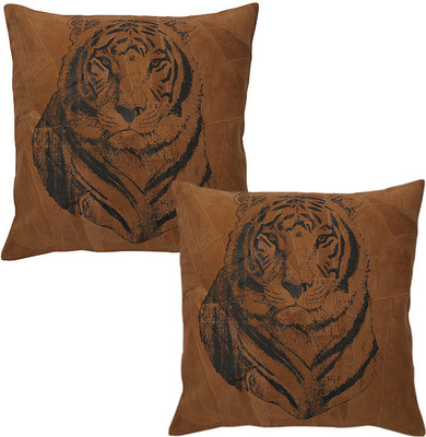 

Rajrang Abstract Cushions Cover(Pack of 2, 40 cm*40 cm, Black, Brown)