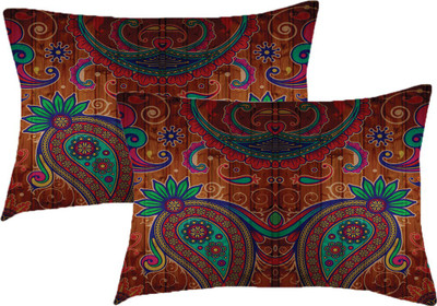 Sleep Nature's Printed Pillows Cover(Pack of 2, 68.58 cm*45.72 cm, Multicolor)