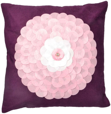 

Nikunj Floral Cushions Cover(Pack of 5, 40 cm*40 cm, Purple)