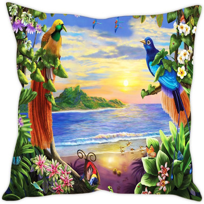 

Sleep Nature's Abstract Cushions Cover(40 cm*40 cm, Multicolor)
