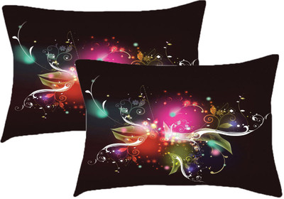 Sleep Nature's Printed Pillows Cover(Pack of 2, 68.58 cm*45.72 cm, Multicolor)