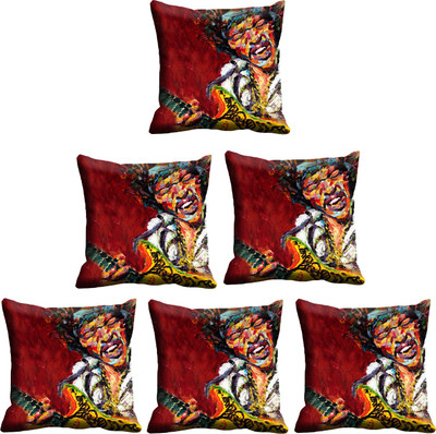 

IndiWeaves Printed Cushions Cover(Pack of 6, 40 cm*40 cm, Multicolor)