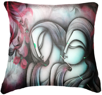 66% OFF on BELKADO Abstract Cushions Cover(Pack of 3, 30 cm*30 cm, Multicolor)