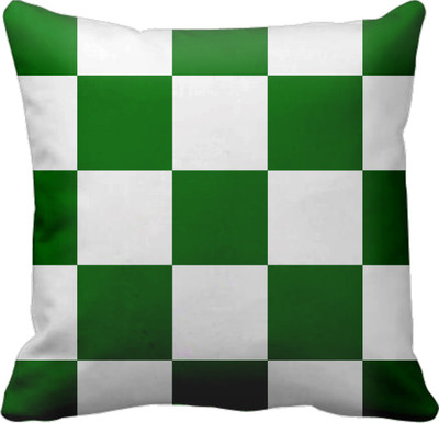 

SajawatHomes Abstract Cushions Cover(30 cm*30 cm, White, Green), Green;white
