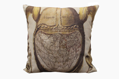 

Adishma Printed Cushions Cover(40 cm*40 cm, White, Brown), Brown;white
