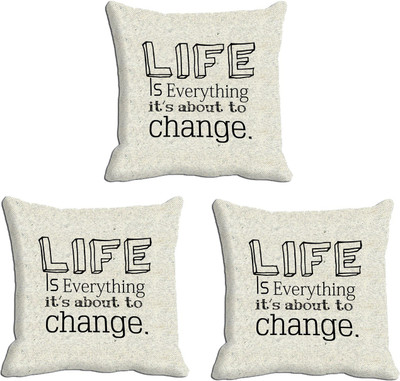 

IndiWeaves Printed Cushions Cover(Pack of 3, 12 cm*12 cm, Red)