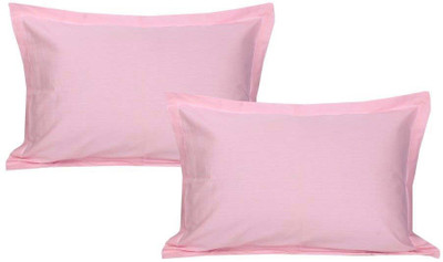 

Metro Living Plain Pillows Cover(Pack of 2, 54 cm*77 cm, Pink)