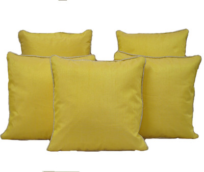 

HOME SHINE Abstract Cushions Cover(Pack of 5, 30 cm*30 cm, Yellow)