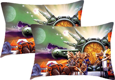 

Sleep Nature's Printed Pillows Cover(Pack of 2, 68.58 cm*45.72 cm, Multicolor)