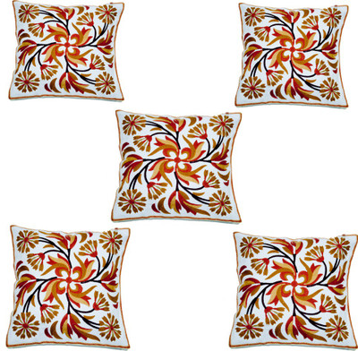 

Koncepts Embroidered Cushions & Pillows Cover(Pack of 5, 42 cm*42 cm, Multicolor)