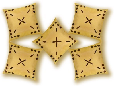 

Nikunj Floral Cushions Cover(Pack of 5, 40 cm*40 cm, Beige)