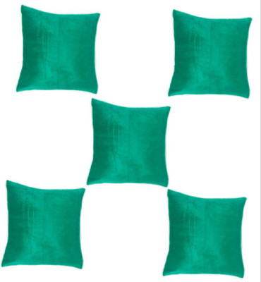 

Chandra Impex Plain Cushions Cover(Pack of 5, 40.64 cm*40.64 cm, Green)
