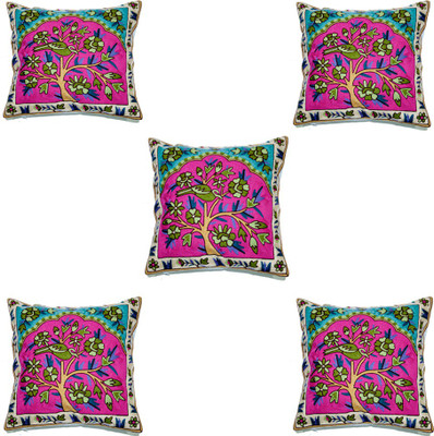 

Koncepts Embroidered Cushions Cover(Pack of 5, 42 cm*42 cm, Multicolor)
