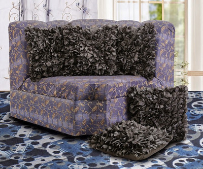 47% OFF on Dekor World Abstract Cushions Cover(Pack of 5, 40 cm*40 cm, Black)