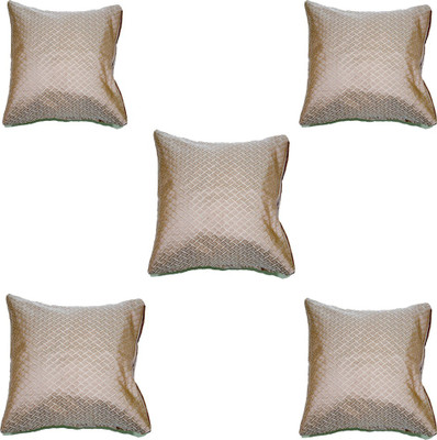 

Koncepts Checkered Cushions & Pillows Cover(Pack of 5, 42 cm*42 cm, Beige)