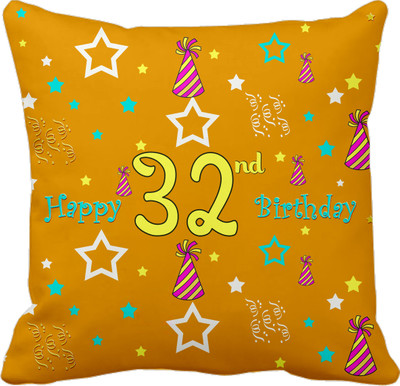 

Tied Ribbons Printed Cushions Cover(30 cm*30 cm, Multicolor)