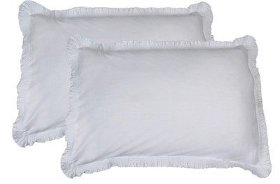 

Shraddha Collections Plain Pillows Cover(Pack of 2, 40.65 cm*61 cm, White)