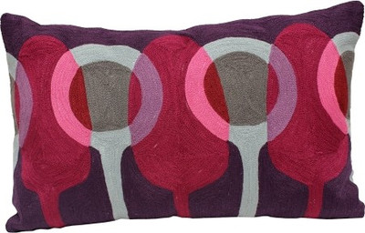 

Rhome Embroidered Cushions Cover(30 cm*50 cm, Pink)