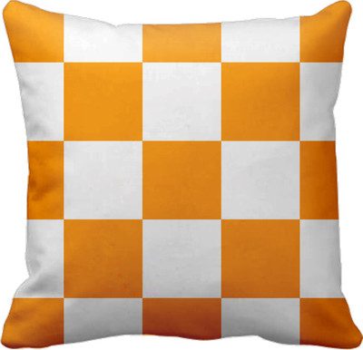 

SajawatHomes Abstract Cushions Cover(30 cm*30 cm, Orange, White)