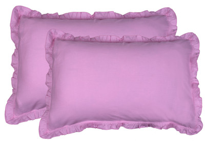 

Shraddha Collections Plain Pillows Cover(Pack of 2, 40.65 cm*61 cm, Pink)