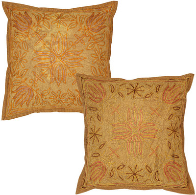 50% OFF on Rajrang Abstract Cushions Cover(Pack of 2, 43 cm*43 cm, Brown)
