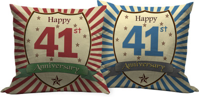 

Tied Ribbons Text Print Cushions Cover(Pack of 2, 30 cm*30 cm, Multicolor)