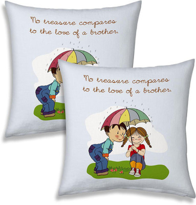 

Kaarigar Text Print Cushions Cover(Pack of 2, 30.48 cm*30.48 cm, White)
