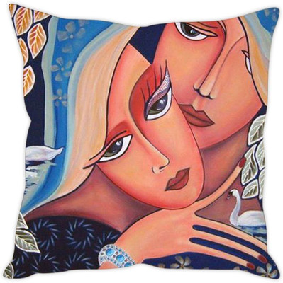

Sleep Nature's Abstract Cushions Cover(40.64 cm*40.64 cm, Multicolor)