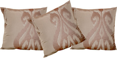 

Maba Damask Cushions Cover(Pack of 3, 43 cm*43 cm, Brown)
